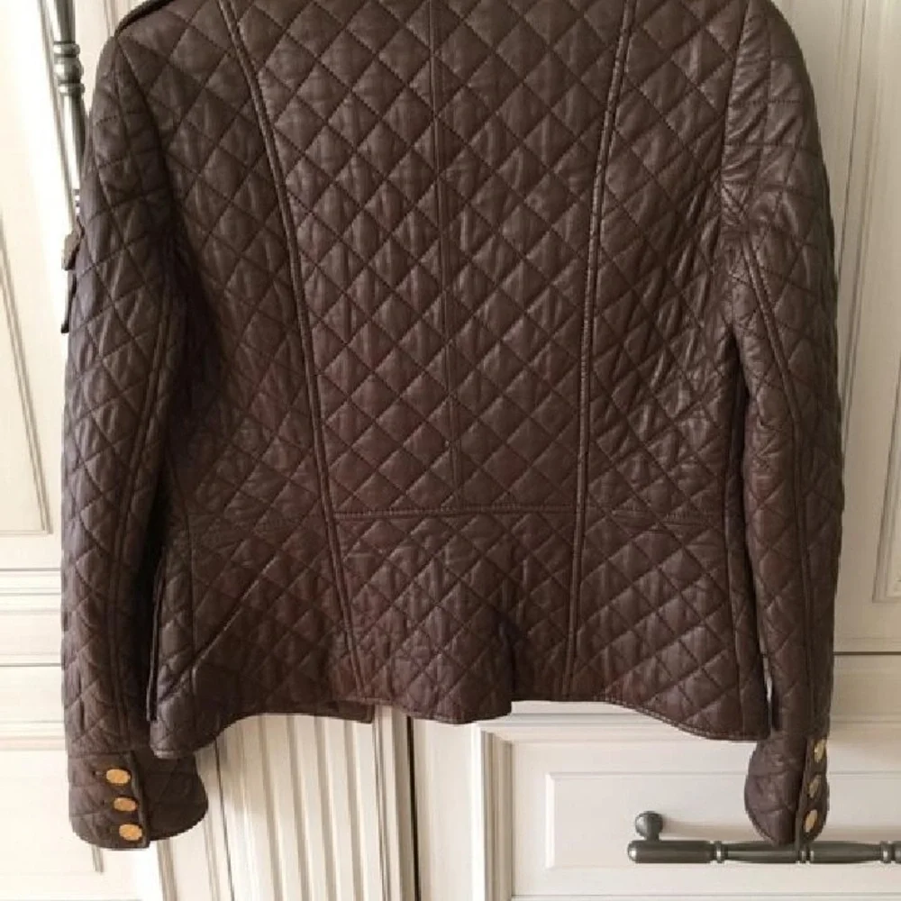 Tory Burch quilted leather jacket - Picture 2 of 4